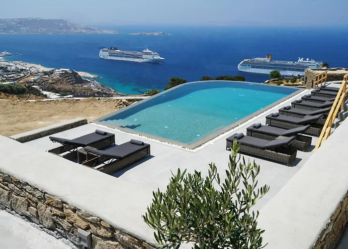 Aether Mykonos 5br With Serene Port & Town Views Βίλα