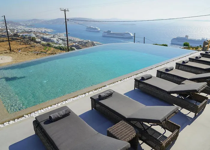 Βίλα Aether Mykonos 5br With Serene Port & Town Views Τούρλος