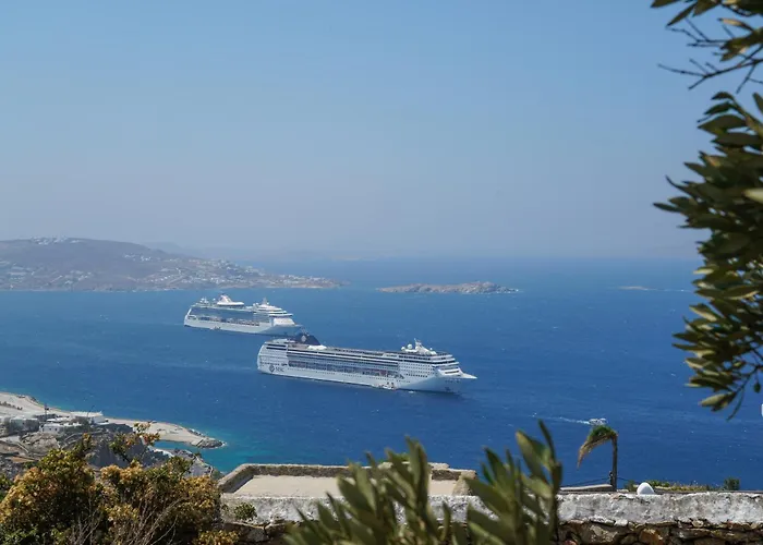 Aether Mykonos 5br With Serene Port & Town Views Τούρλος