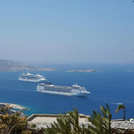 Aether Mykonos 5br With Serene Port & Town Views טורלוס