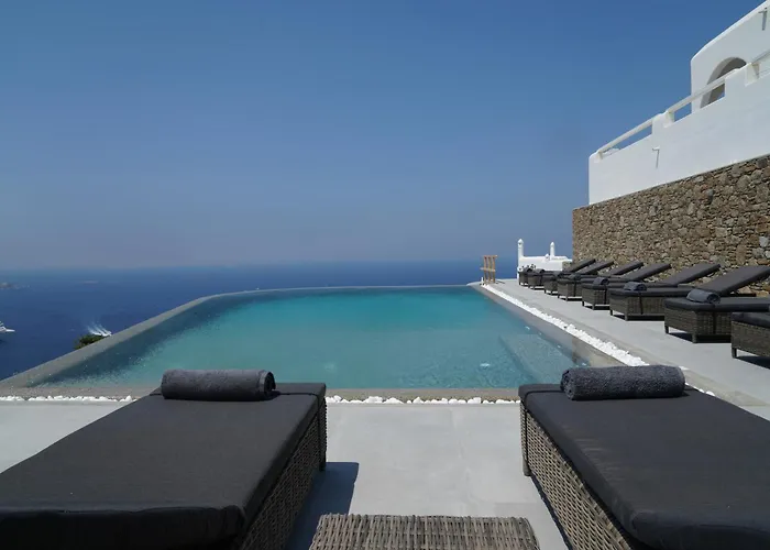 Villa Aether Mykonos 5br With Serene Port & Town Views *