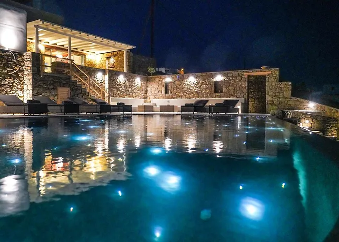 Aether Mykonos 5br With Serene Port & Town Views